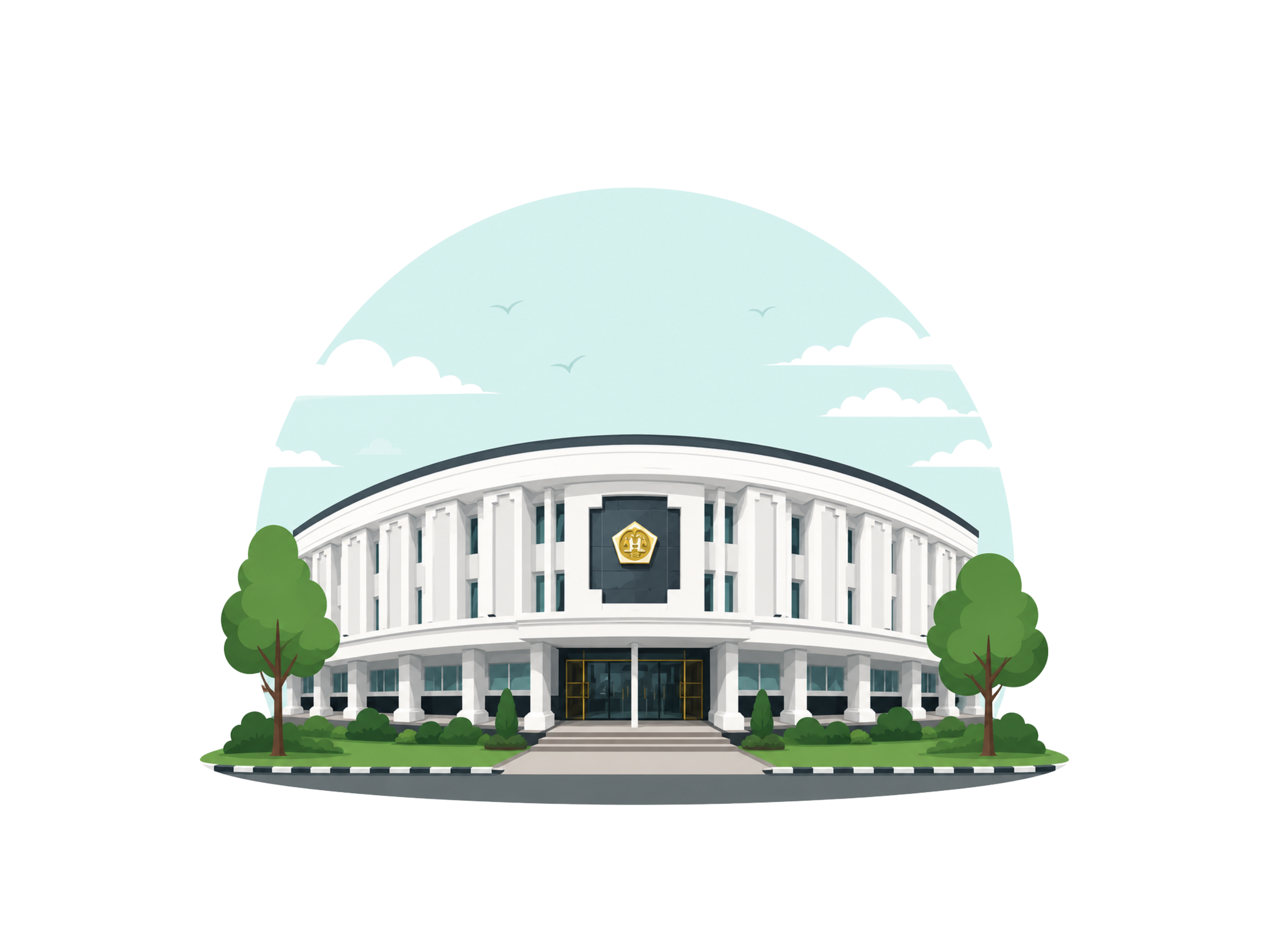 Ilustrasi Gedung Kementerian Perdagangan Republik Indonesia
